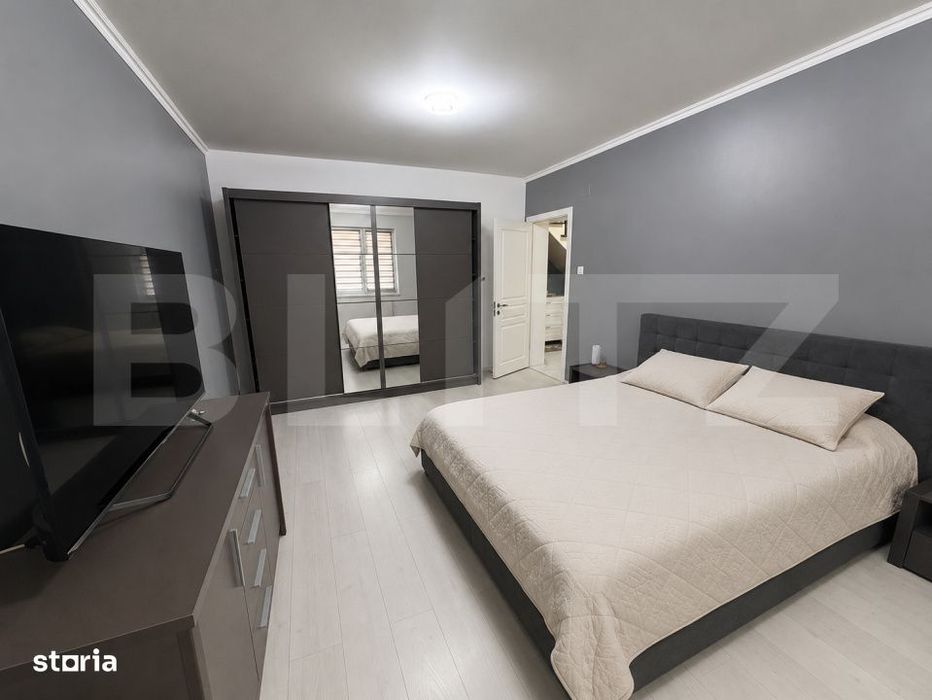 Apartament cu scara interioara, 100 mp, boxa si garaj, zona Central