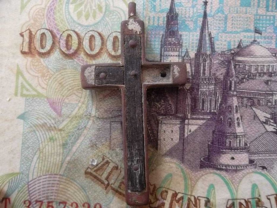 Крест деревянной вставкой ,кипарис Редкость