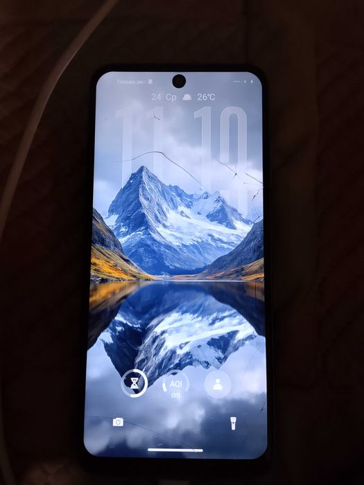 Redmi 10 синий с трещиной