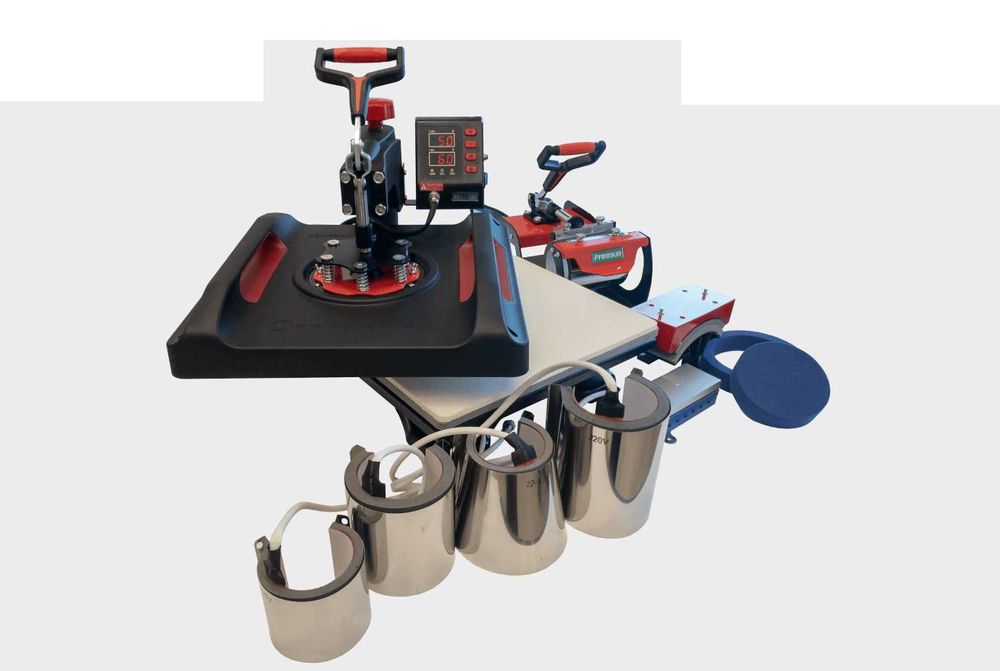 Presa termica personalizari FreeSUB 10in1 Vevor, pixuri, tricouri