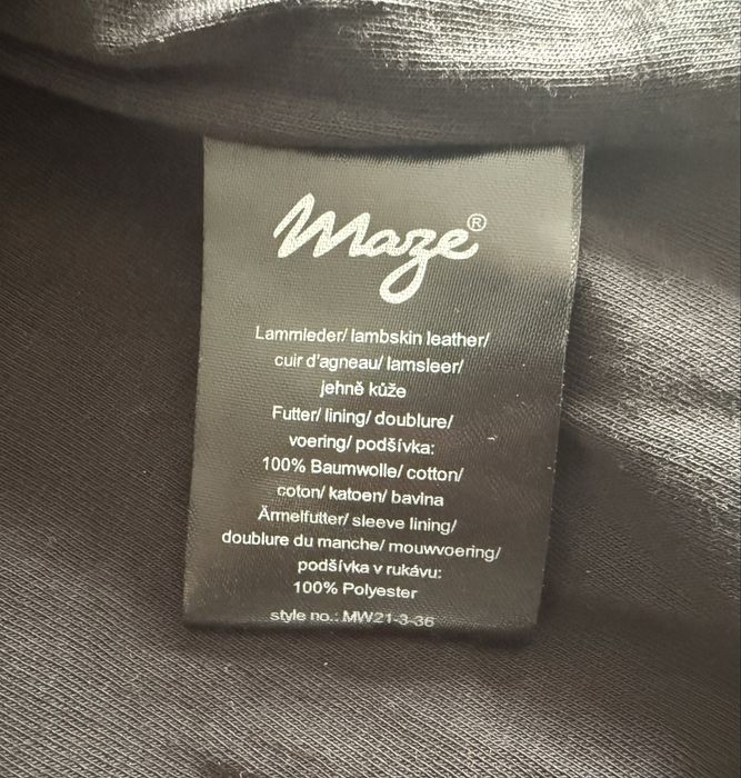 Maze Leather Jacket ОРИГИНАЛНО дамско яке/естествена кожа - М