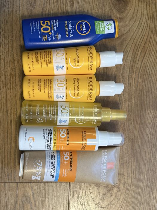 Слънцезащитни лосиони и спрейове