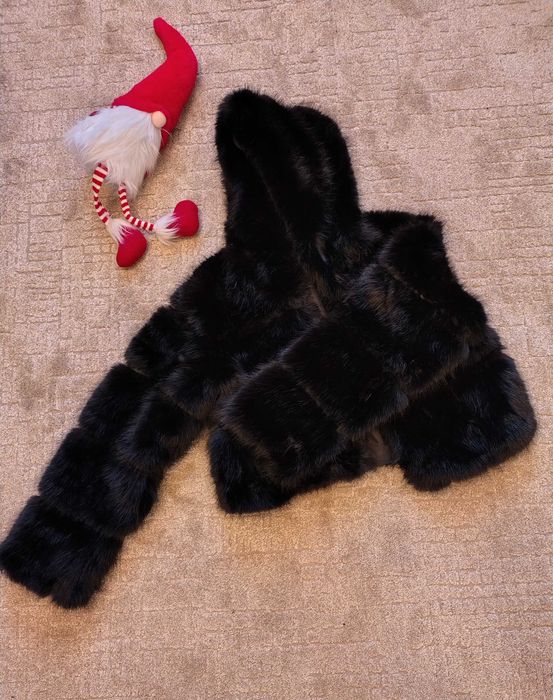 Късо палто с косъм