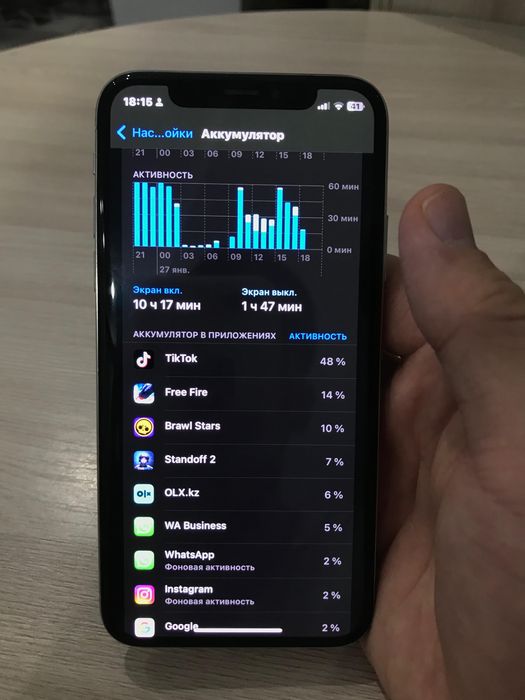 Iphone X/100%/256gb