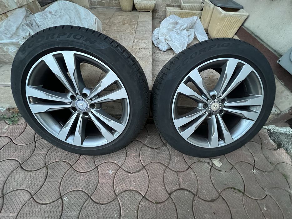 Jante cu anvelope iarna R19 Mercedes GLC AMG Originale doua latimi