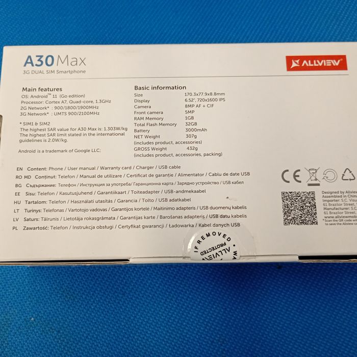 Telefon Allview a30 max nou