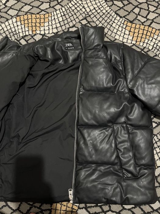 ZARA черный куртка кожа келісім бар