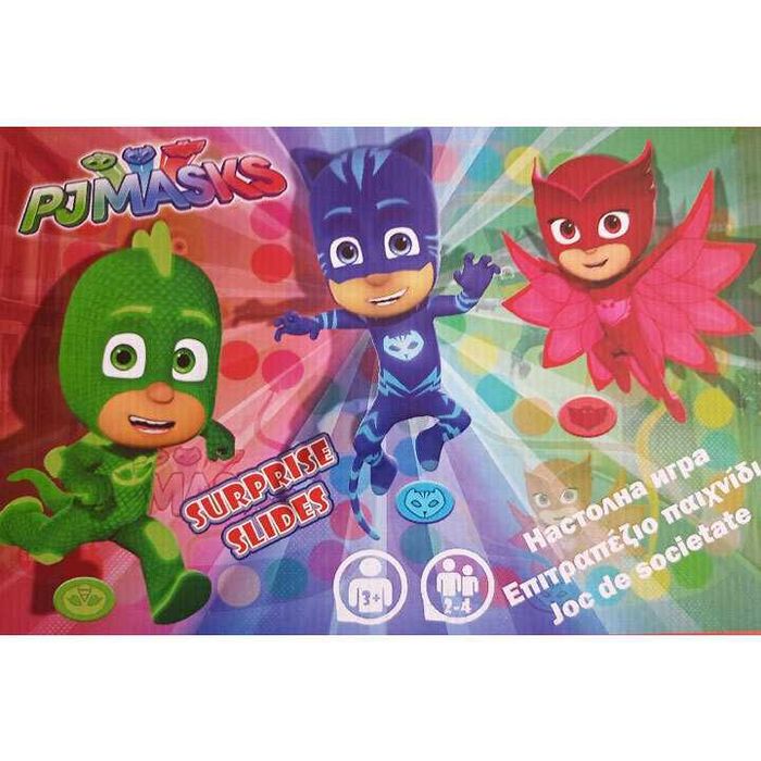 Настолна игра PJ MasksПи Джей маск, 4 пионки и зарче