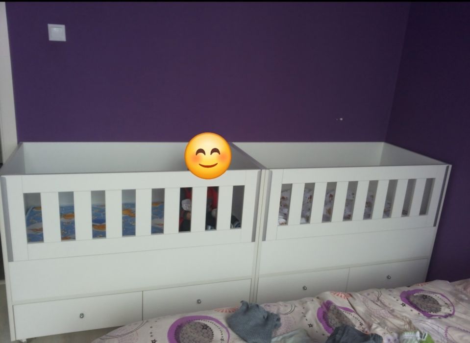 Бебешка кошара с матрак 2 броя