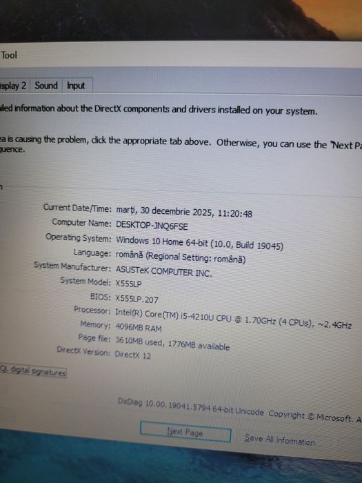 Laptop Asus X555 intel i5 ssd video dedicat 2gb