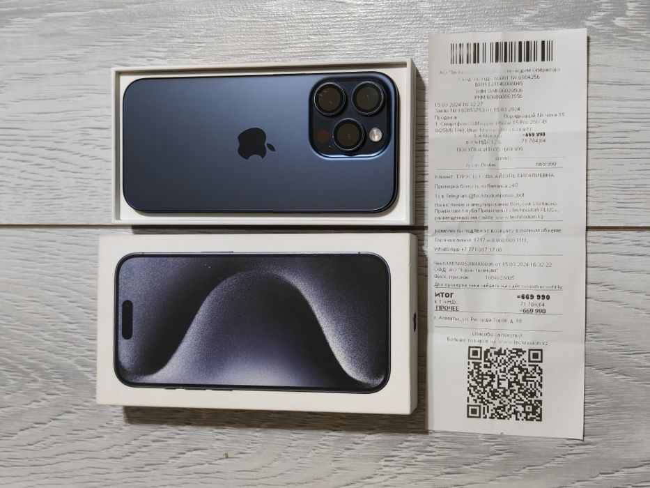 Iphone 15 pro 256 gb akb 90 EAC с чеком