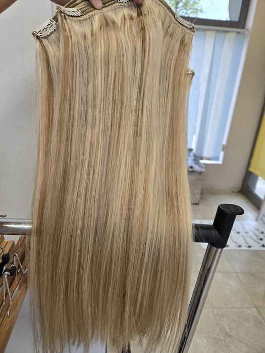 160 гр 50 см Естествена коса на кичури