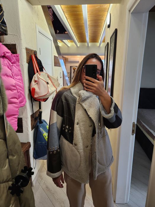 Естествена кожа и вълна,  Двулицево яке