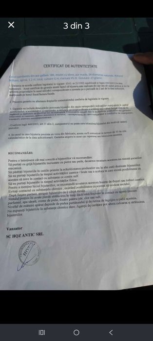 Cercei din aur 18k cu diamante
