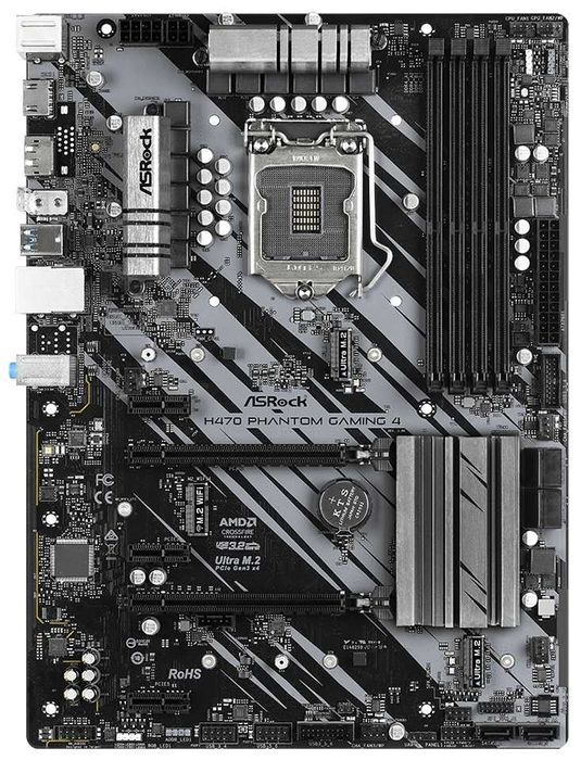 Дъно Дънна платка ASRock H470 Phantom Gaming 4 1200 DDR4