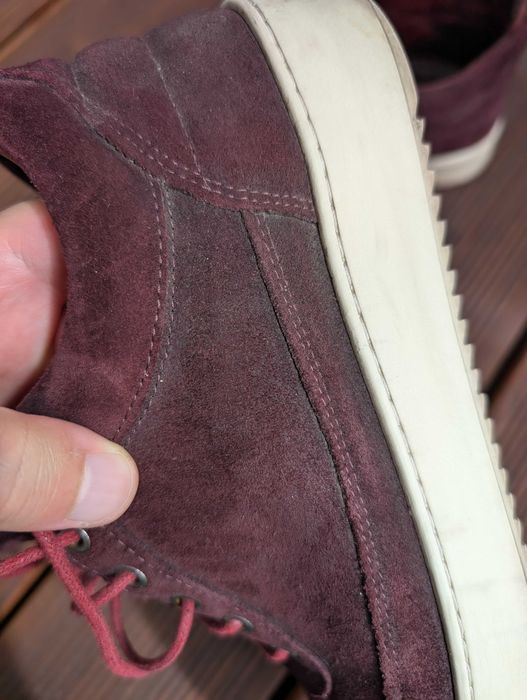 Adidasi Filling Pieces Ripple Low Top, suede, burgundy, marime 42