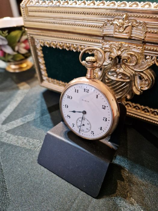 Страхотен антикварен американски джобен часовник ELGIN