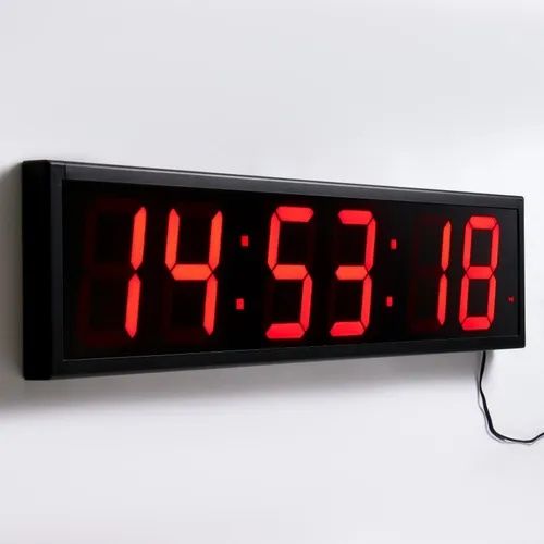 Часы электронные настенные, таймер, секундомер, 97×8×23 см,