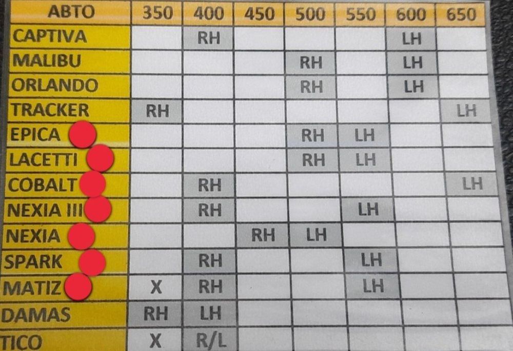 Дворники ветровики на все машины Шевролет отличного качества Кореа GM.
