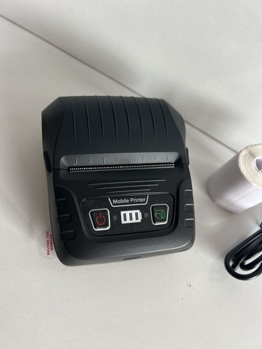 Преносим безжичен термопринтер за етикети баркод стикер батерия