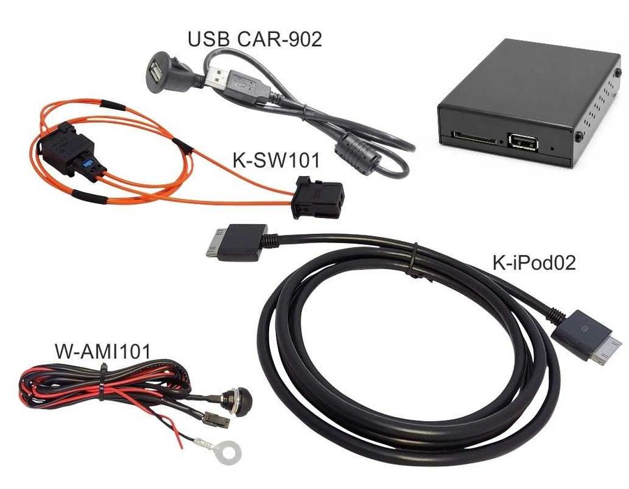 Interfață AMI USB/iPod compatibila cu Audi A4, A5, A6, A8, Q7 MMI 2G High, Plug and Play
