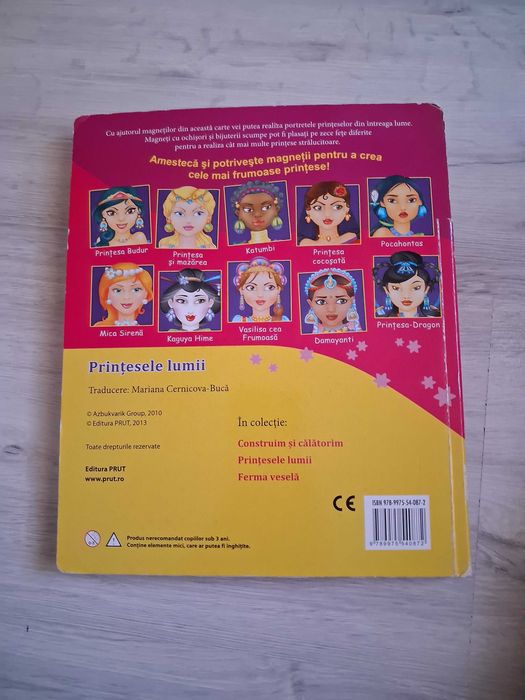 Carte cu magneti Printesele Lumii