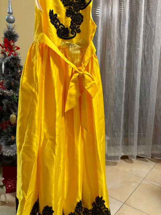 Жълта рокля за рожден ден и специални събития