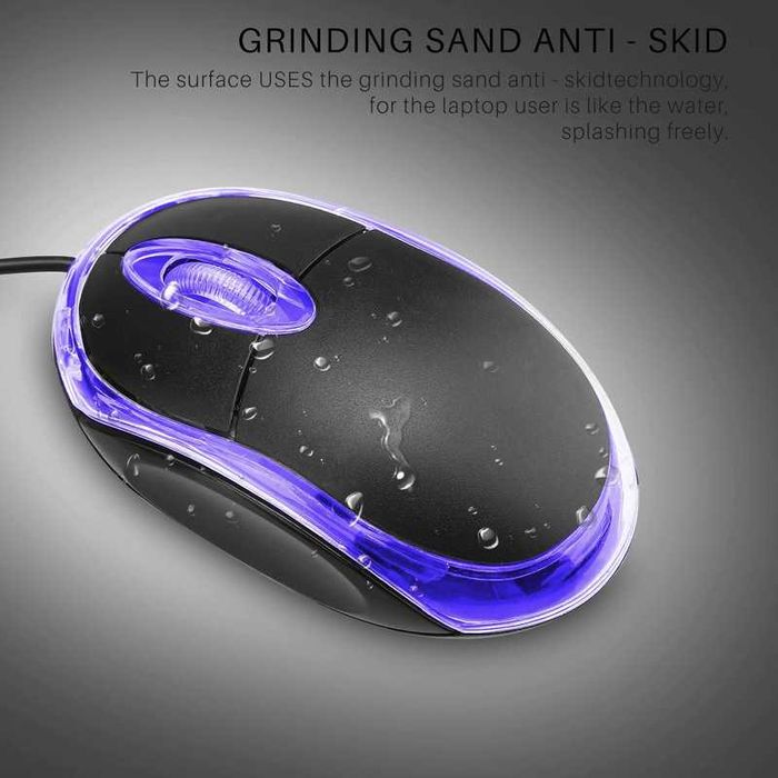 Оптична Мишка LED осветление с кабел