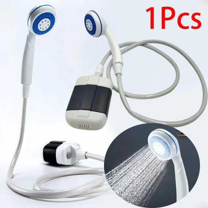 Dus portabil de camping cu acumulator  USB interior / exterior
