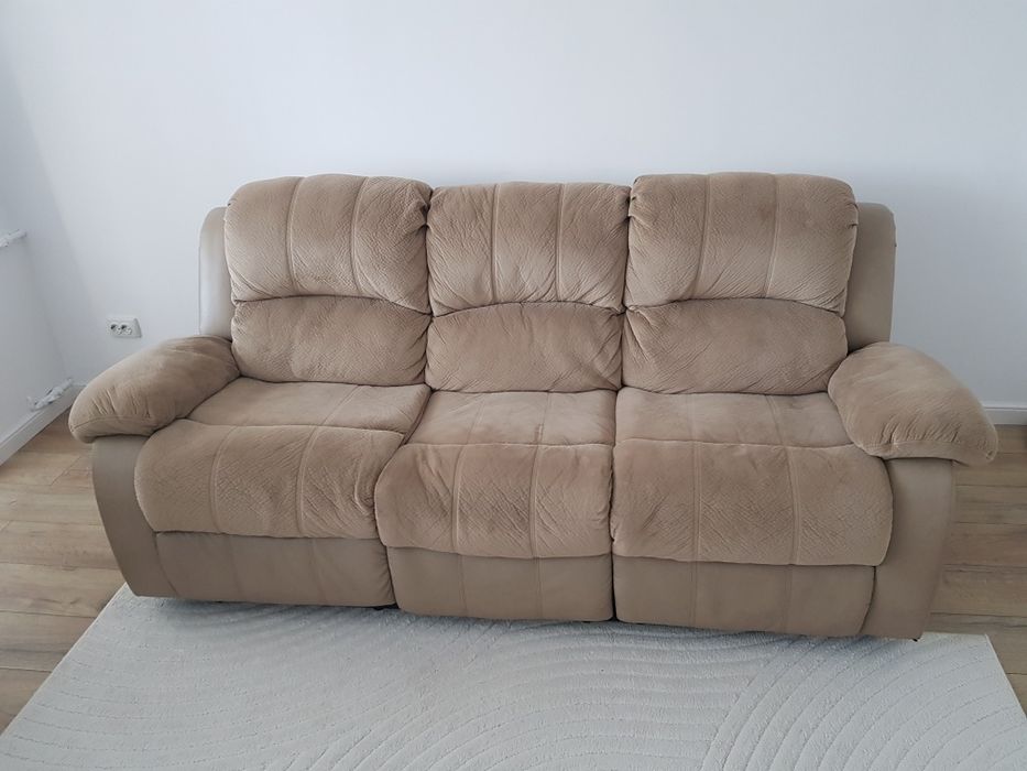 Canapea cu recliner 3 locuri Pasadena- Mobexpert