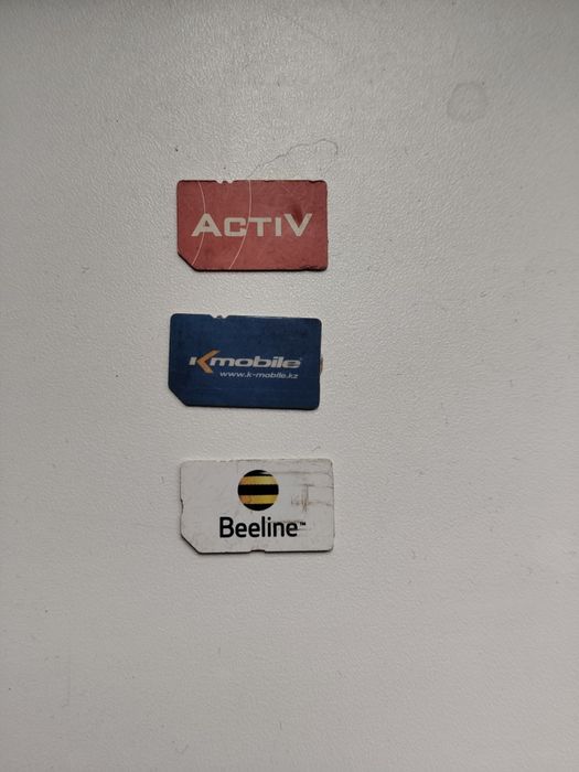 Сим-карты старые ретро K-mobile, Beeline,Activ