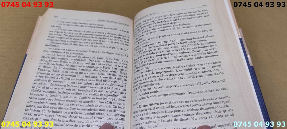 carte carti aventurile lui sherlock Holmes 4 vol pret pe toate