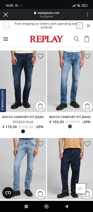 High-end Designer Denim Jeans - 100% Premium Cotton