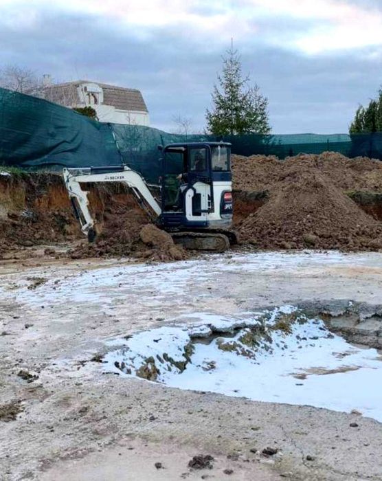 Услуги с мини багер и самосвал