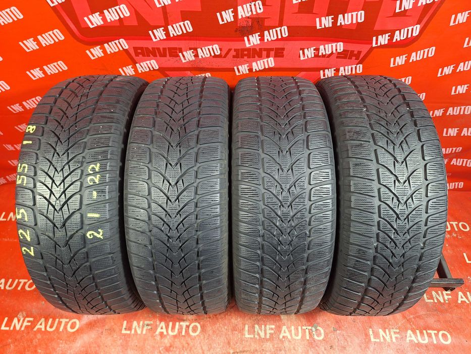 Anvelope de IARNA - 225/55/18 - DUNLOP 4D - 5.3 - 6.4 MM - DOT 21 22 !