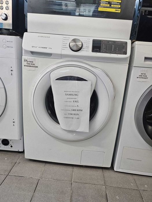 Mașină de spălat Samsung QuickDrive 8kg, 1400 RPM, AddWash, Smart Wi-Fi +Factura +Garantie 12luni