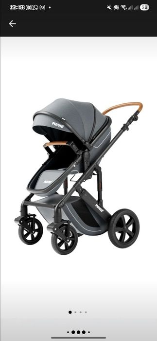 Carucior 2 in 1 Mavio Adventure, Gri, 0-36 luni