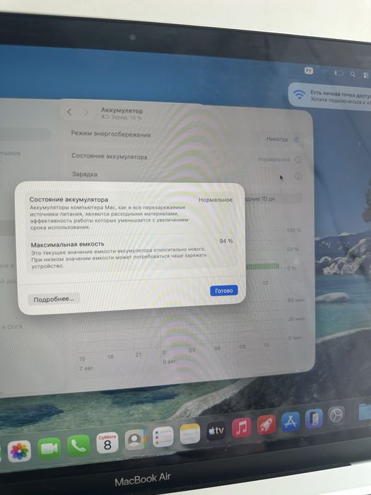 MacBook M1 в идеальном состоянии макбук