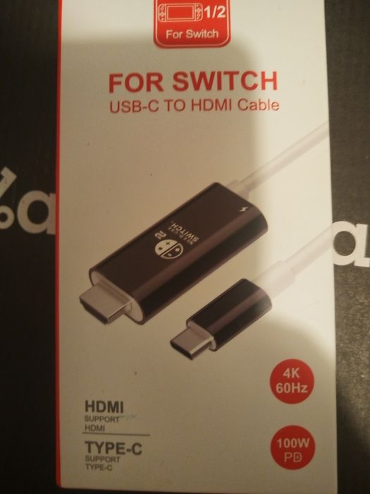 For Nintendo switch 1/2 USB-C to HDMI Cable 2M
