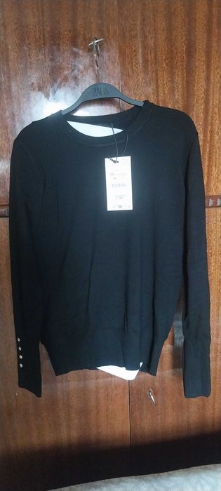 Черна блуза ЗАРА