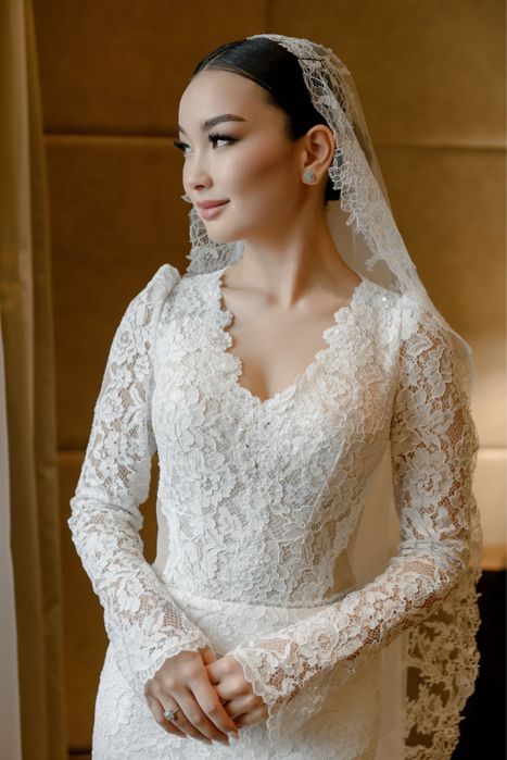 Свадебное кружевное платье