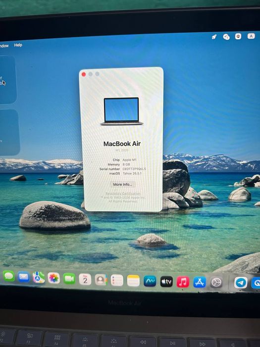 MacBook air M1 2020