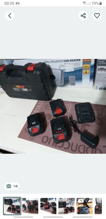 Acumulatori Scule 20V Cu Incarcator Si Cutie Functionali