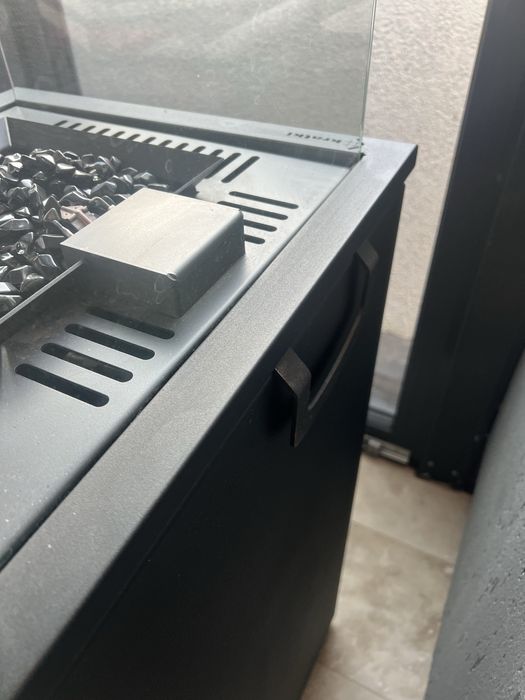 Încălzitor pe gaz PATIO LIGHT - Negru Lampă Terasă Flacără - Excelenta