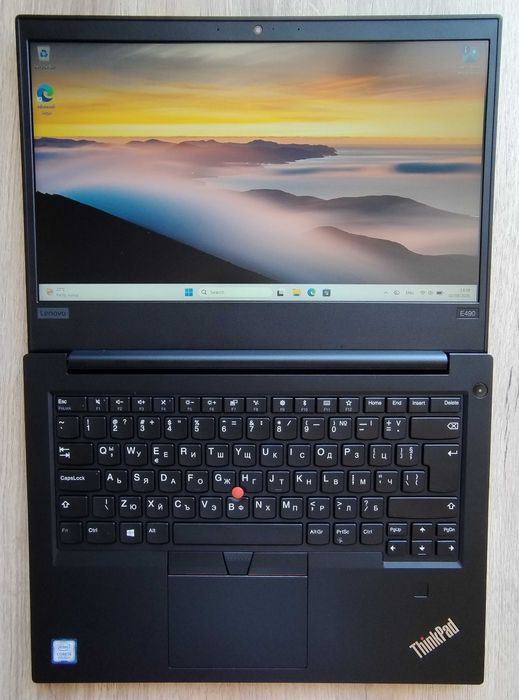 Лаптоп Lenovo E490 I5-8365U 16GB 256GB SSD NVME FHD Windows 11 PRO