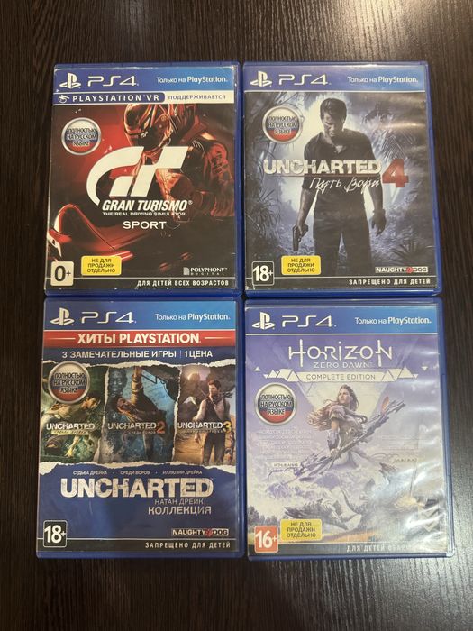 Игровые диски на Плейстейшн 4