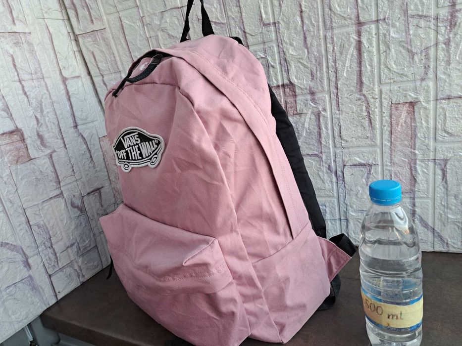 раница VANS-розова,текстилна чанта,ванс
