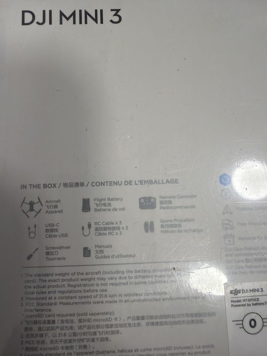 Drona dji mini 3 noua sigilata model 4k cu controller si baterie