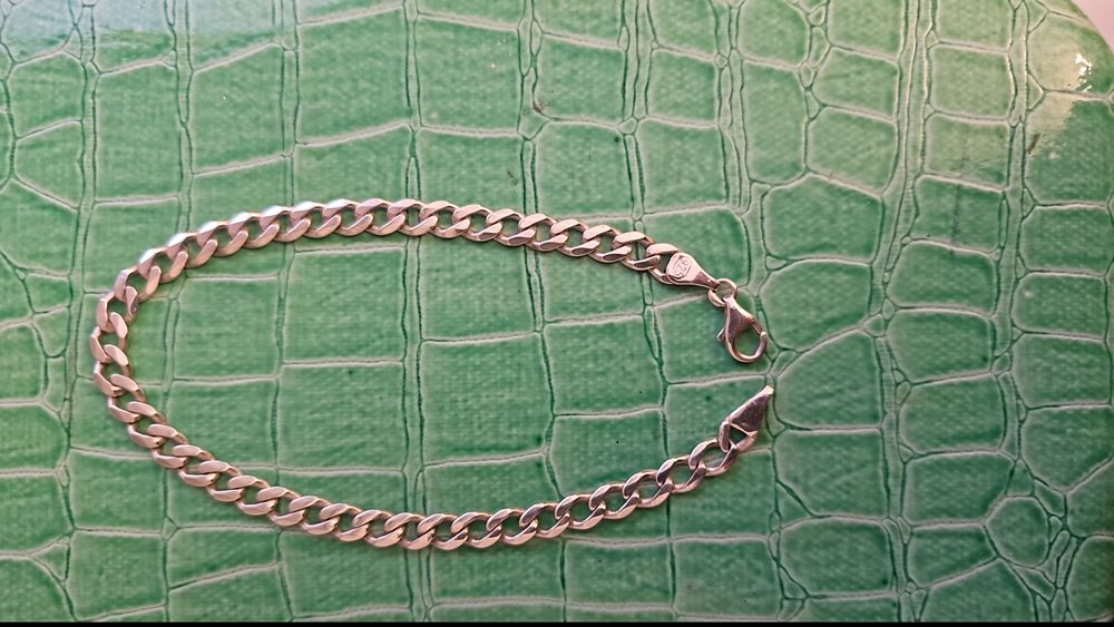 Мужской браслет серебро 925