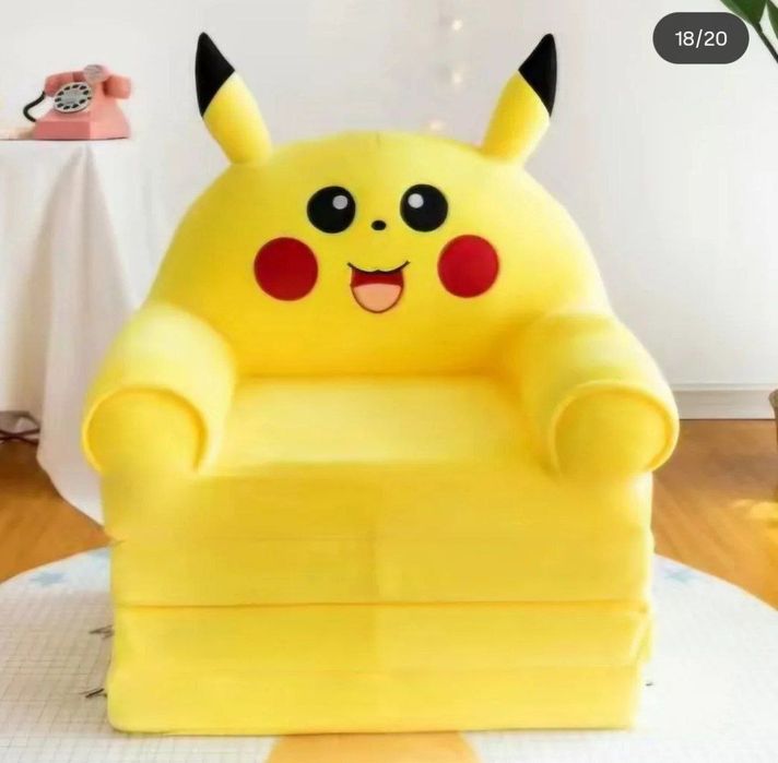 кресло-трансформер детский мягкий